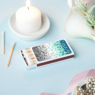 Trippy Pixelated Abstract Frayromantic Pride Flag Matchboxes
