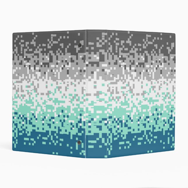 Trippy Pixelated Abstract Frayromantic Pride Flag  Mini Binder (Background)