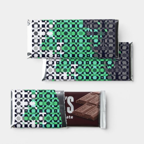 Trippy Pixelated Abstract Neutrois Pride Flag Hershey Bar Favors