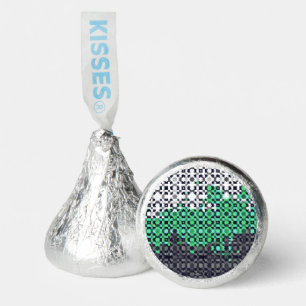 Trippy Pixelated Abstract Neutrois Pride Flag Hershey®'s Kisses®