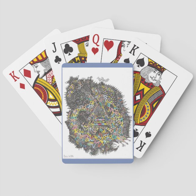 Trippy playing cards! poker cards (Back)