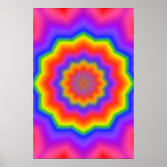 Trippy Poster: Abstract Psychedelic Poster (Front)