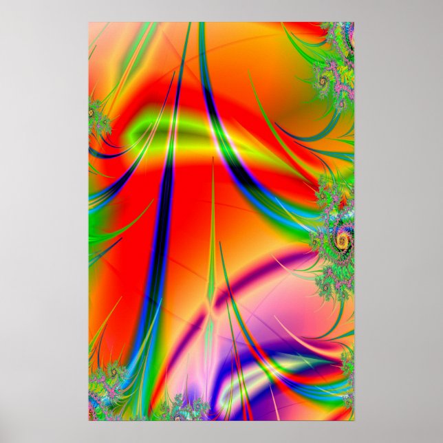 Trippy Poster: Abstract Psychedelic Poster (Front)