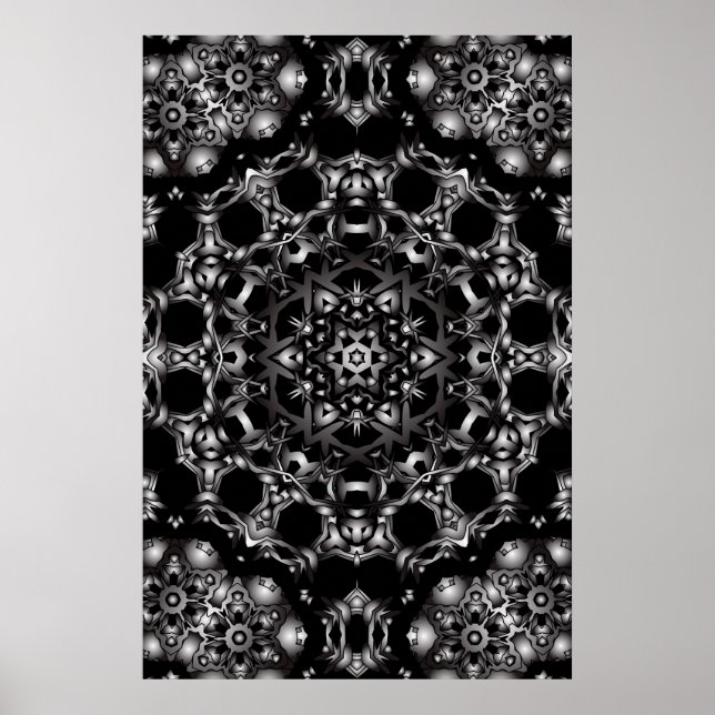 Trippy Poster: Psychedelic Kaleidoscope Artwork Poster (Front)