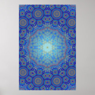 Trippy Poster: Psychedelic Radial Artwork Poster