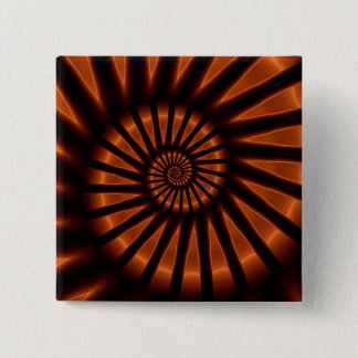 Trippy Psychedelic Backlighting Fine Fractal Pinback Button