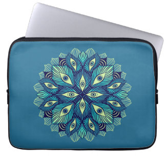 Trippy Psychedelic Eyes Floral Surreal Art Laptop Sleeve