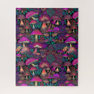 Trippy Psychedelic Mushroom   Jigsaw Puzzle
