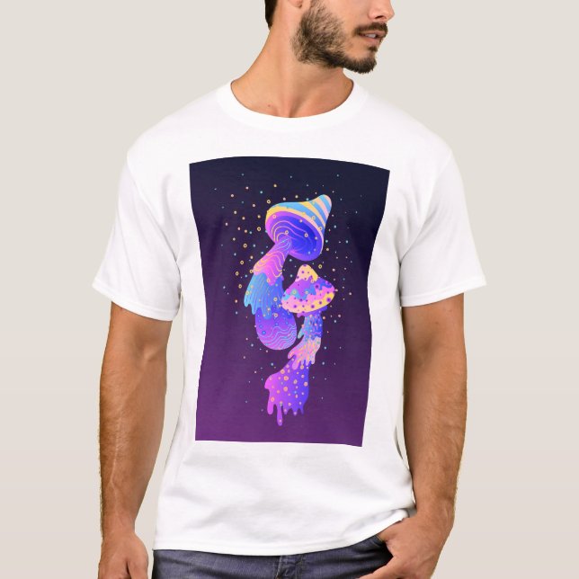 Trippy Psychedelic  Mushrooms T-Shirt (Front)