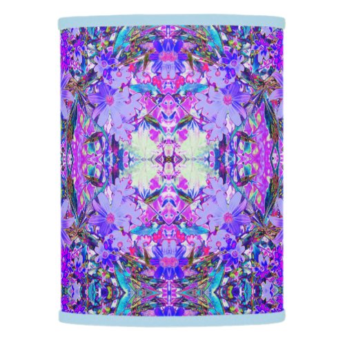 Trippy Purple and Magenta Colorful Wildflowers Lamp Shade