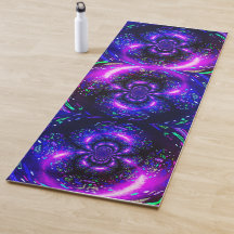 Trippy Purple Black Spiral Mermaid
