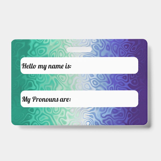 Trippy Ripply Funky Boho MLM Men Loving Men Pride Badge (Front)