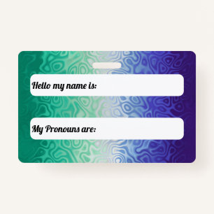 Trippy Ripply Funky Boho MLM Men Loving Men Pride Badge