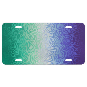 Trippy Ripply Funky Boho MLM Men Loving Men Pride License Plate
