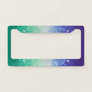 Trippy Ripply Funky Boho MLM Men Loving Men Pride License Plate Frame