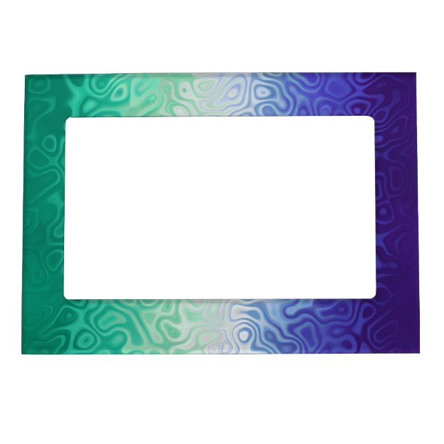 Trippy Ripply Funky Boho MLM Men Loving Men Pride Magnetic Frame (Front)