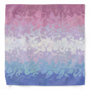 Trippy Ripply Groovy Eccentric Bigender Pride Flag Bandana