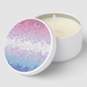 Trippy Ripply Groovy Eccentric Bigender Pride Flag Mini Candle Favors