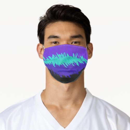 Trippy Squiggly Abstract Alexigender Pride Flag Adult Cloth Face Mask