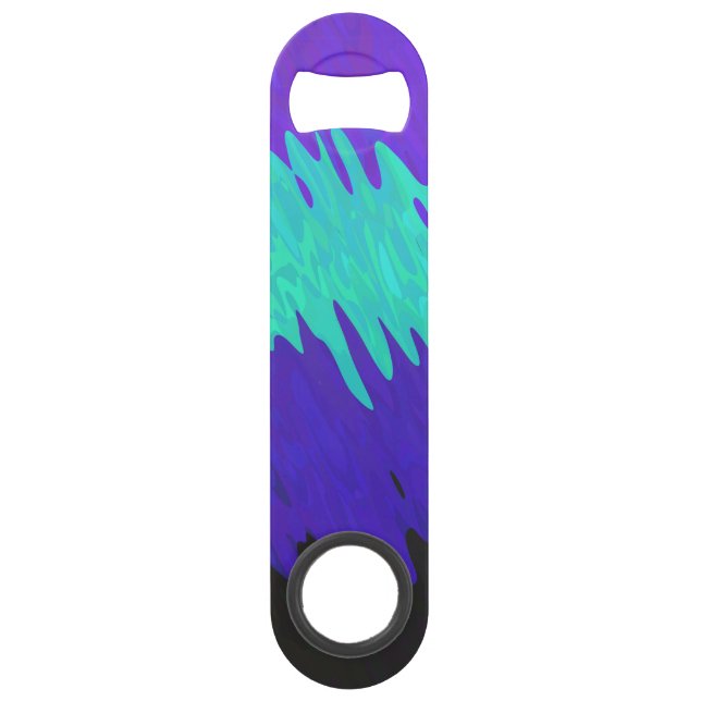 Trippy Squiggly Abstract Alexigender Pride Flag Bar Key (Front)