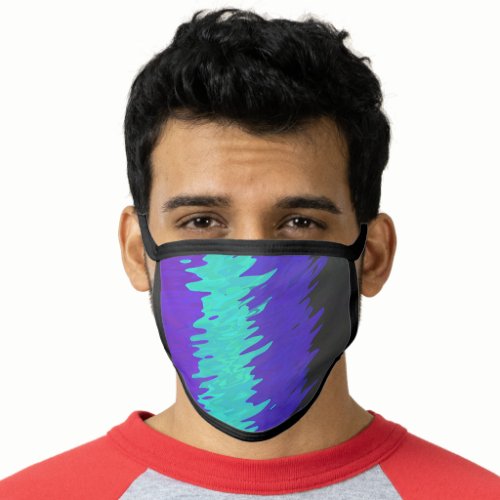 Trippy Squiggly Abstract Alexigender Pride Flag Face Mask