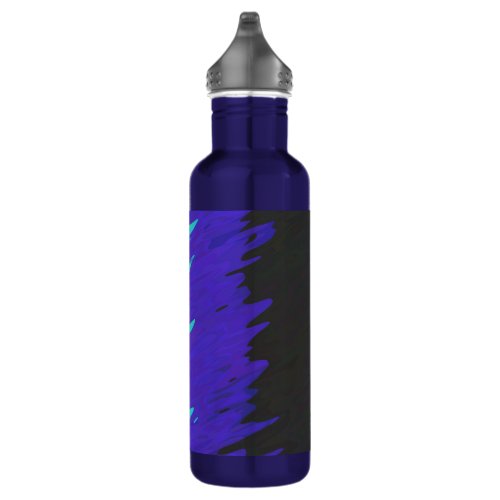 Trippy Squiggly Abstract Alexigender Pride Flag Stainless Steel Water Bottle