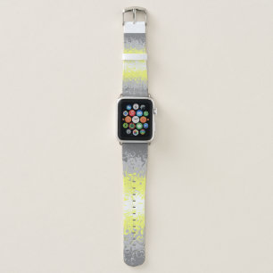 Trippy Squiggly Abstract Demigender Pride Flag Apple Watch Band