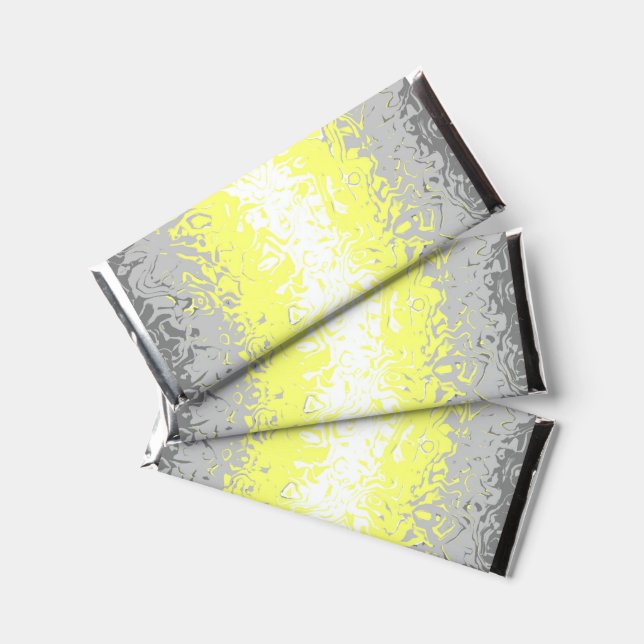 Trippy Squiggly Abstract Demigender Pride Flag Hershey Bar Favors (Front)