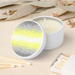 Trippy Squiggly Abstract Demigender Pride Flag Mini Candle Favors