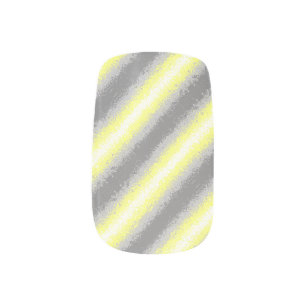 Trippy Squiggly Abstract Demigender Pride Flag Minx Nail Art