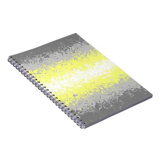 Trippy Squiggly Abstract Demigender Pride Flag Notebook (Right Side)