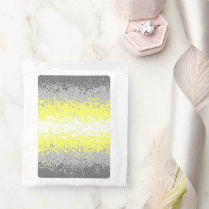 Trippy Squiggly Abstract Demigender Pride Flag Tea Bag Drink Mix