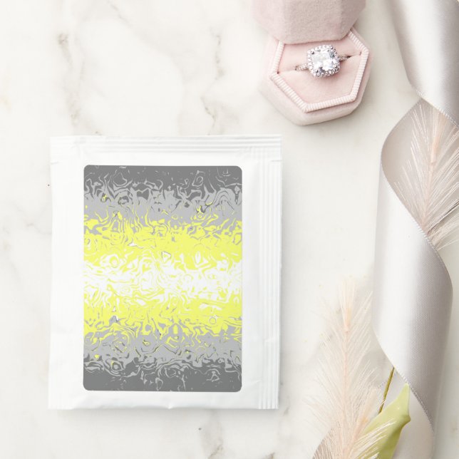 Trippy Squiggly Abstract Demigender Pride Flag Tea Bag Drink Mix (Wedding)