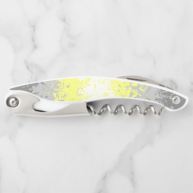 Trippy Squiggly Abstract Demigender Pride Flag Waiter's Corkscrew (Front)