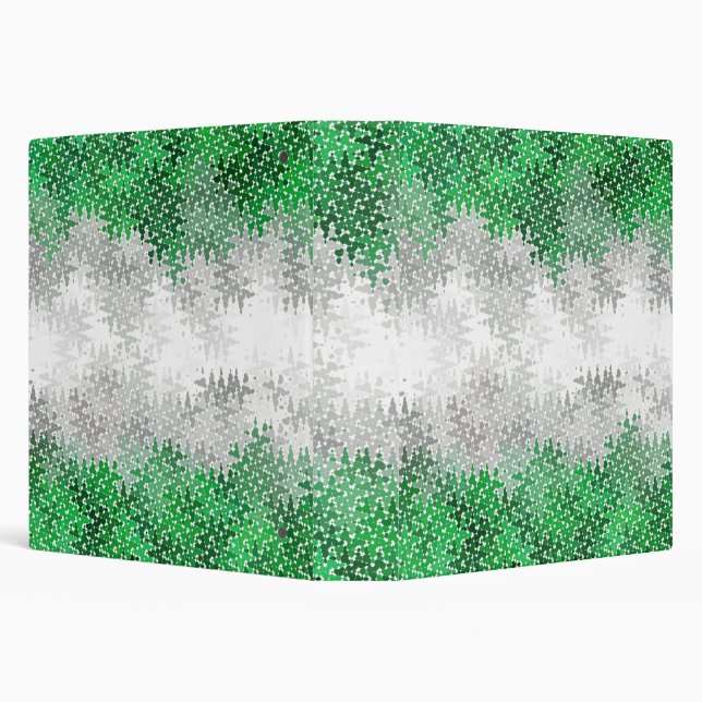 Trippy Squiggly Abstract Grayromantic Pride Flag 3 Ring Binder (Background)