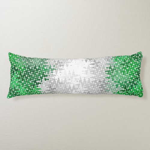 Trippy Squiggly Abstract Grayromantic Pride Flag Body Pillow
