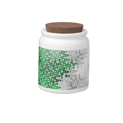 Trippy Squiggly Abstract Grayromantic Pride Flag Candy Jar