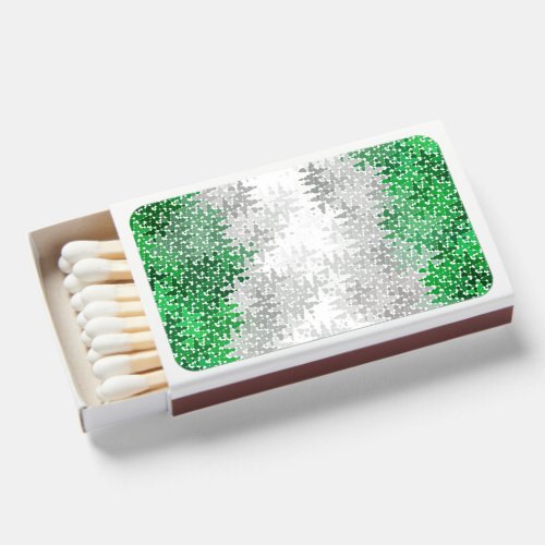 Trippy Squiggly Abstract Grayromantic Pride Flag Matchboxes