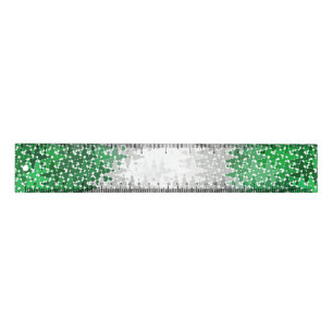Trippy Squiggly Abstract Grayromantic Pride Flag Ruler