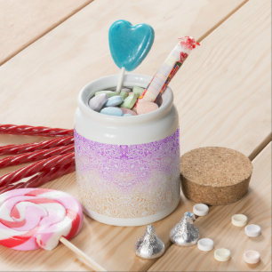 Trippy Squiggly Boho Abstract Trixic Pride Flag Candy Jar