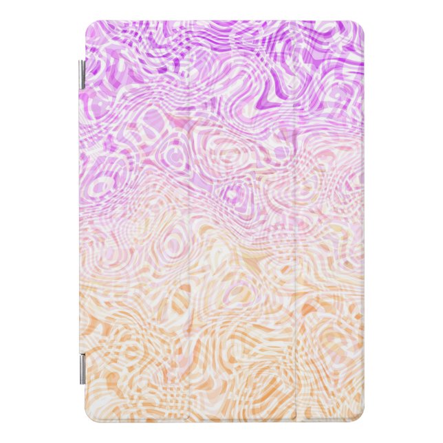 Trippy Squiggly Boho Abstract Trixic Pride Flag iPad Pro Cover (Front)