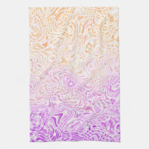 Trippy Squiggly Boho Abstract Trixic Pride Flag Kitchen Towel