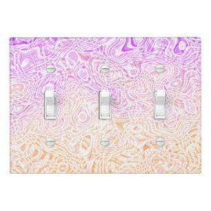 Trippy Squiggly Boho Abstract Trixic Pride Flag Light Switch Cover