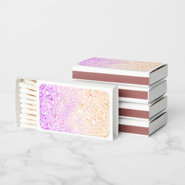 Trippy Squiggly Boho Abstract Trixic Pride Flag Matchboxes (Stacked)