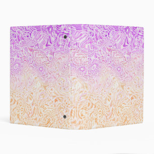 Trippy Squiggly Boho Abstract Trixic Pride Flag Mini Binder