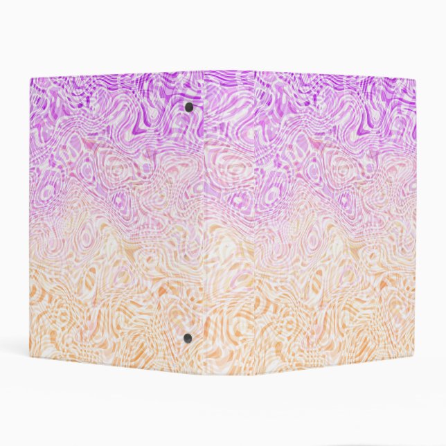 Trippy Squiggly Boho Abstract Trixic Pride Flag Mini Binder (Background)
