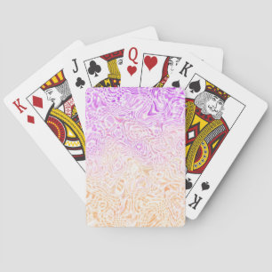 Trippy Squiggly Boho Abstract Trixic Pride Flag Poker Cards
