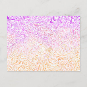 Trippy Squiggly Boho Abstract Trixic Pride Flag Postcard