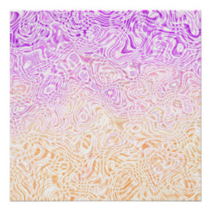 Trippy Squiggly Boho Abstract Trixic Pride Flag Poster