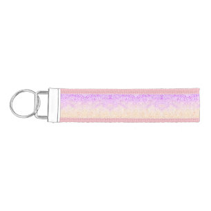 Trippy Squiggly Boho Abstract Trixic Pride Flag Wrist Keychain